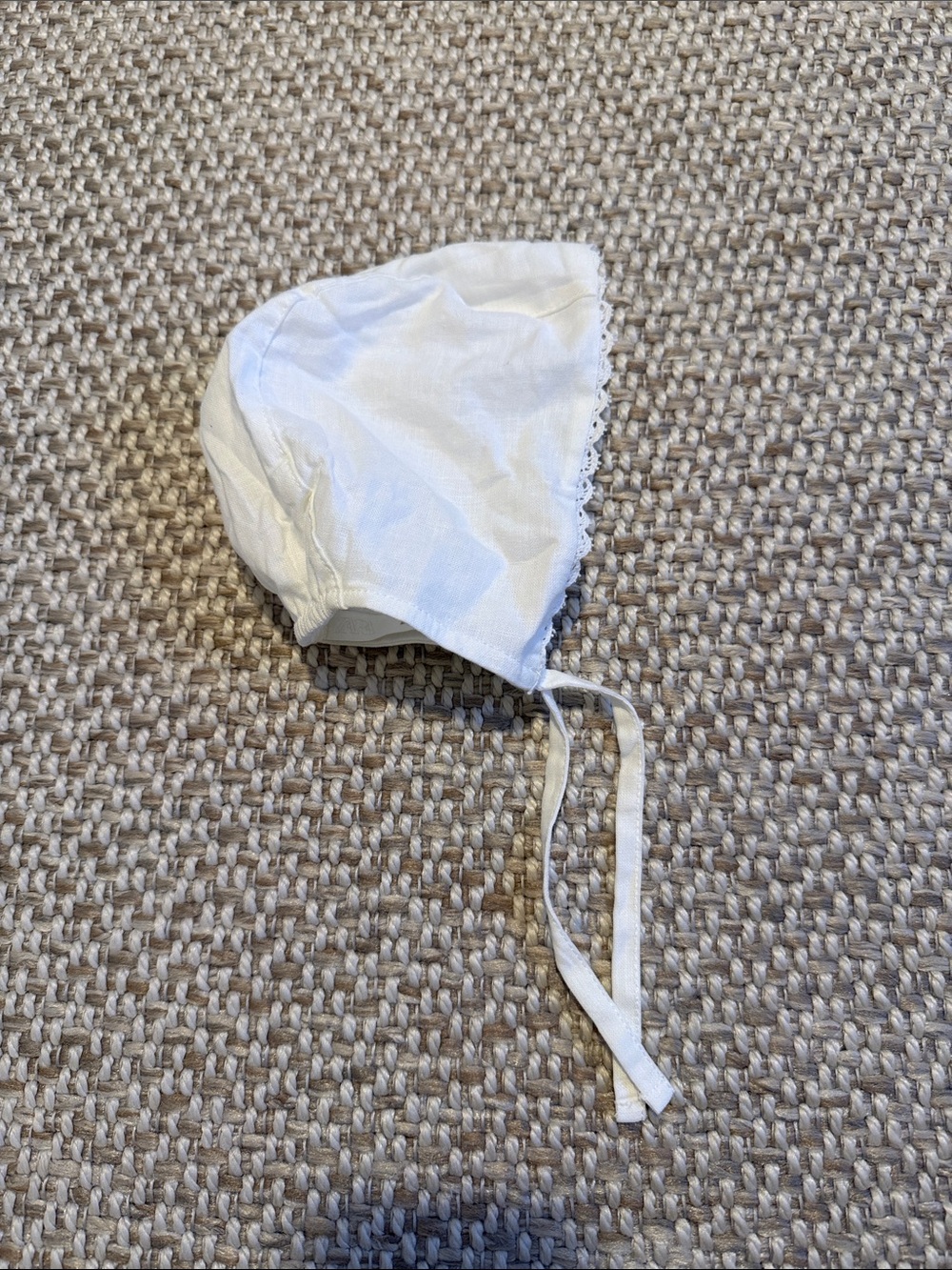 100% cotton Zara baby bonnet 3-6m